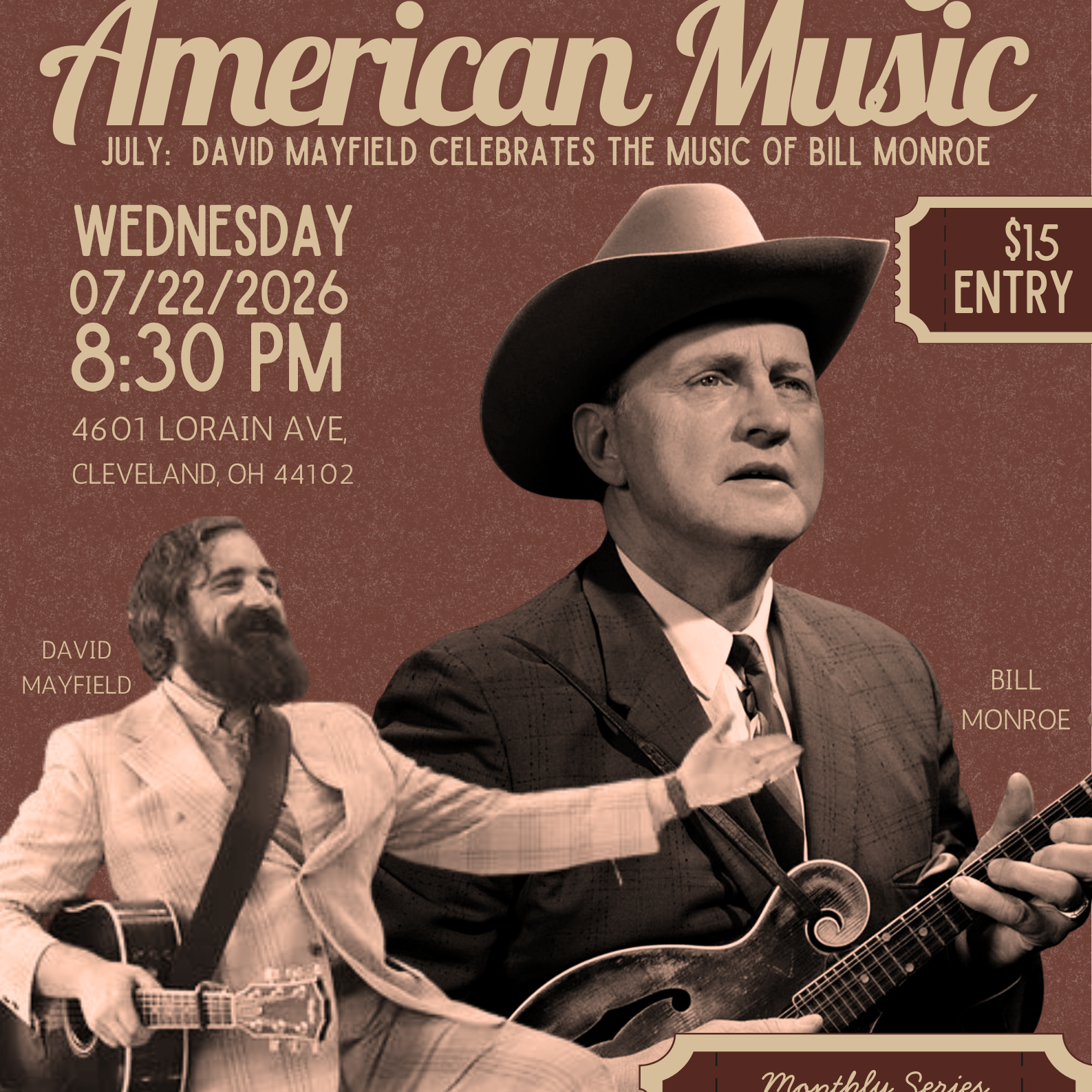 Masters of American Music: David Mayfield Celebrate the Music of Bill Monroe - logo